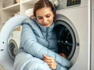 Świeża plama z sosu pomidorowego na białej tkaninie oraz środki czystości w tle, gotowe do usunięcia zabrudzenia.